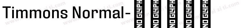 Timmons Normal字体转换